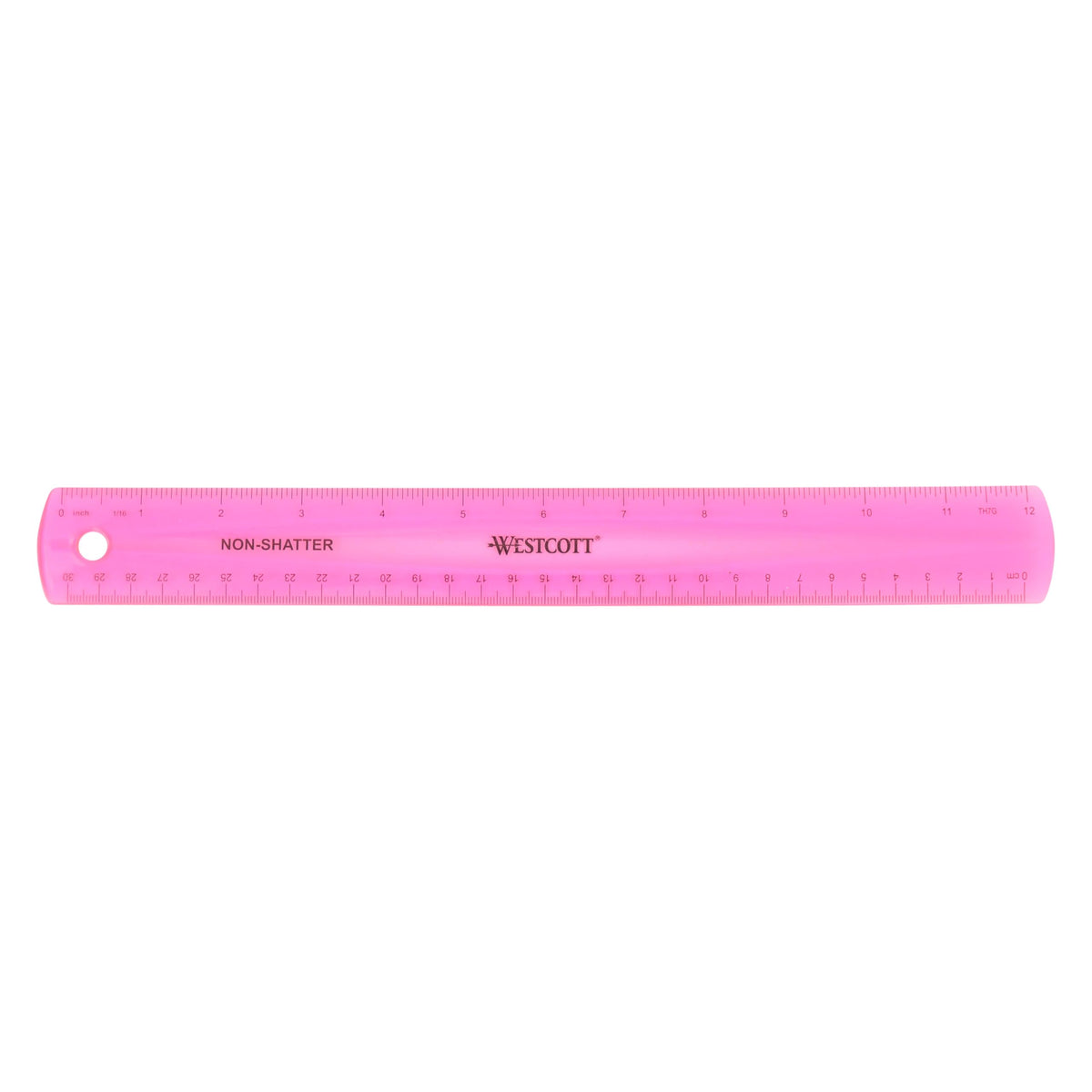 Westcott Shatterproof Ruler, 12-Inch, Blue, 16010