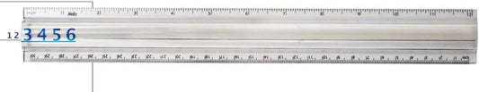 Helix - 2X Magnifier Ruler - 12 inch - 1 Pack