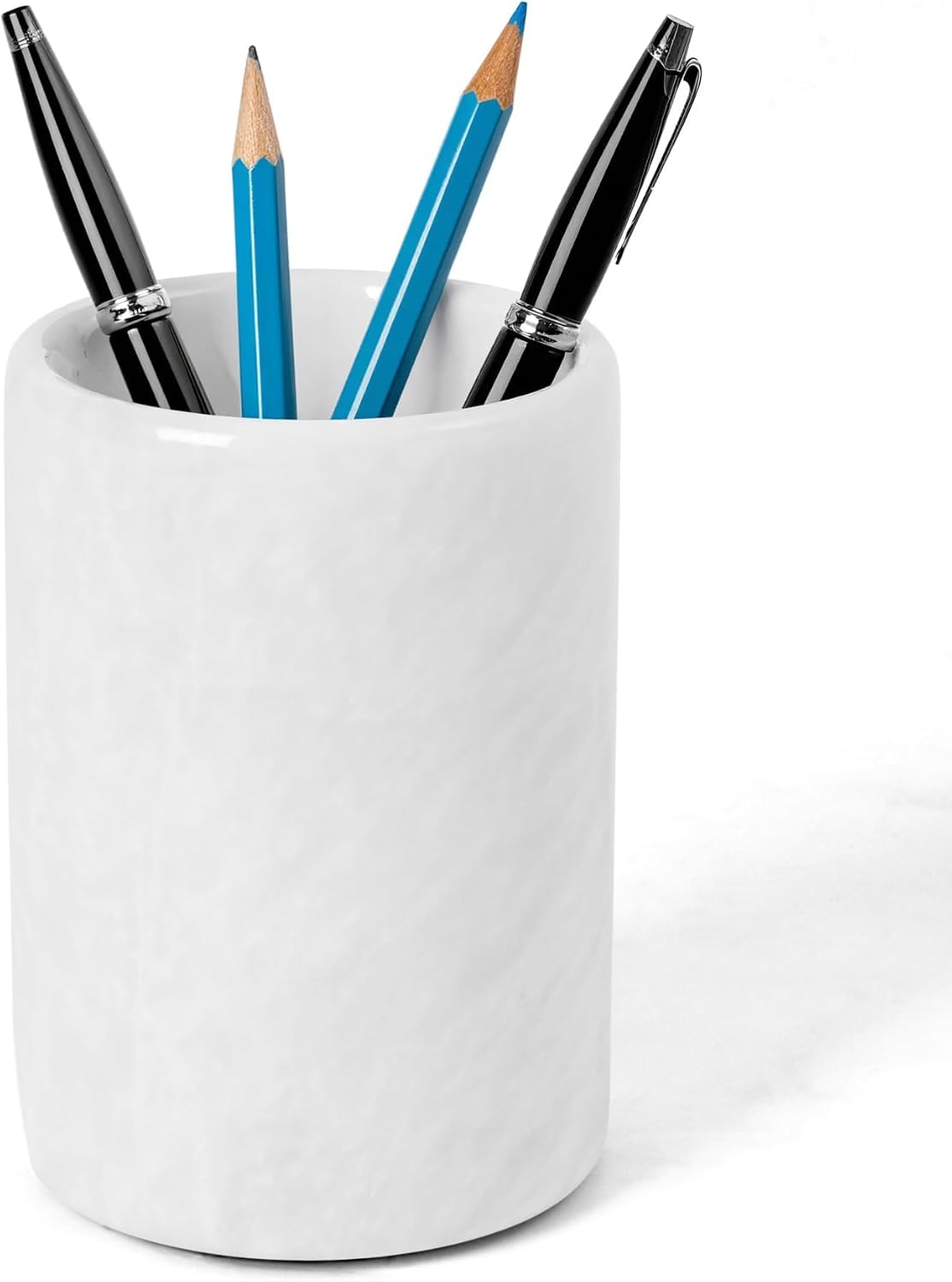 Radicaln Marble Pen Holder for Desk 4" - Pencil Holder & Makeup Brushes Cup