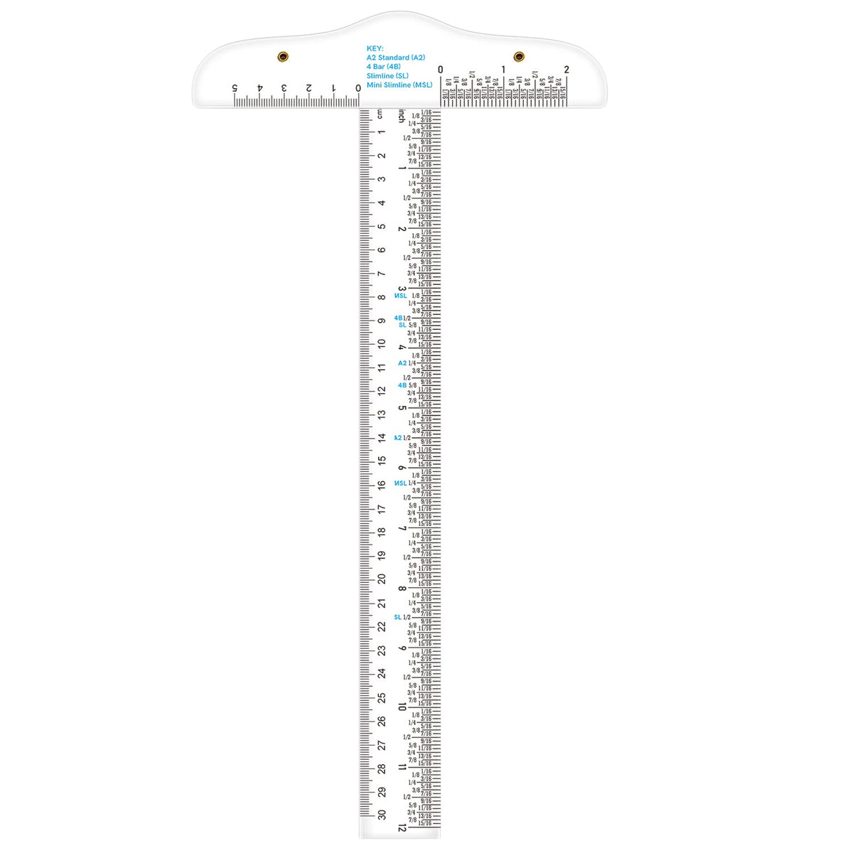 2 PCS 6 Inch /12Inch Clear Acrylic Ruler Zero-Centering Ruler with Inches & Metric Measuring Tool 12" and 6" Inch Straight Edge Rulers for Scrapbooking Card-Making Student School Office Home Tool