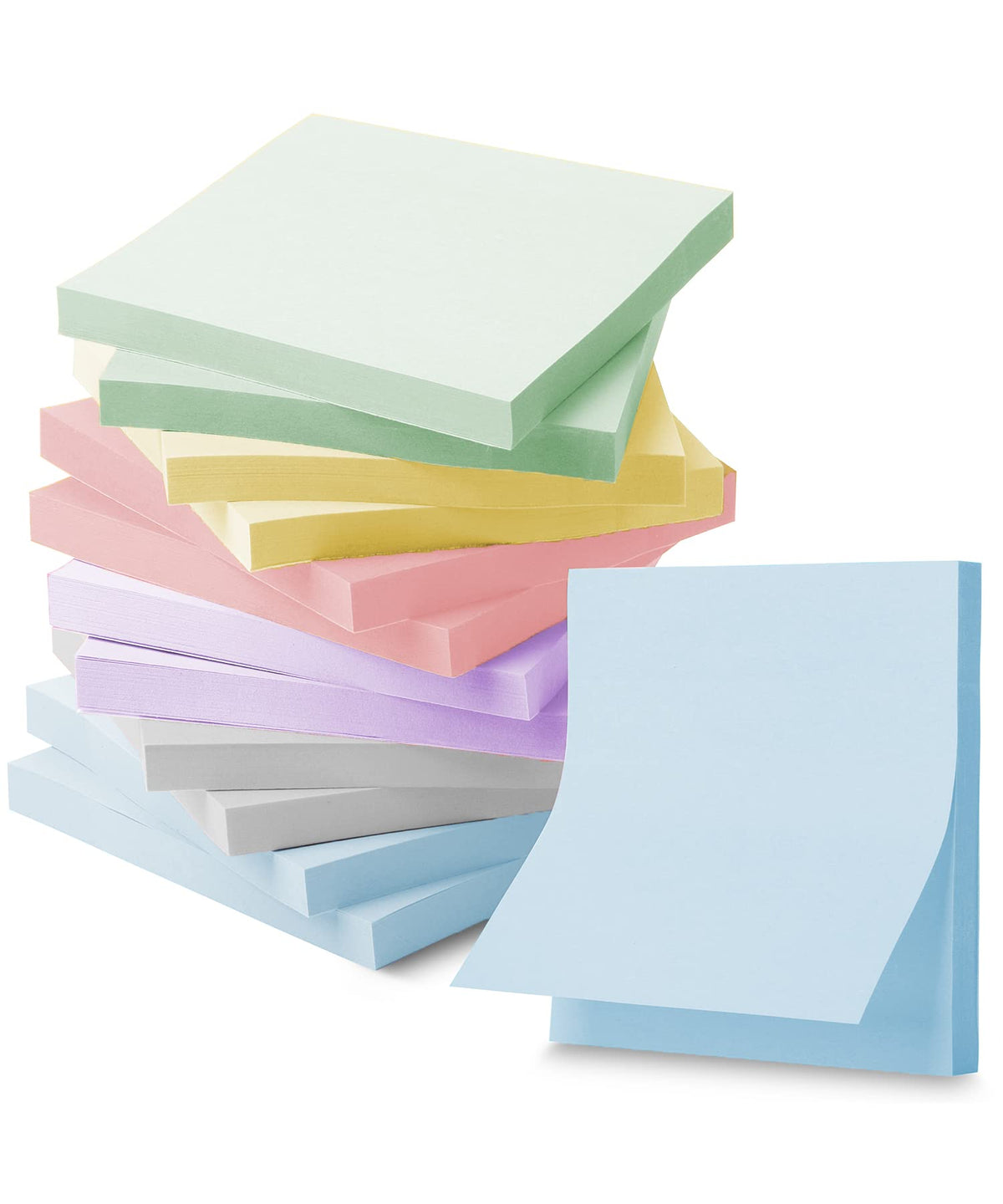 Mr. Pen- Sticky Notes, 3"x3", 12 Pads, 720 Sheets, Morandi Colors