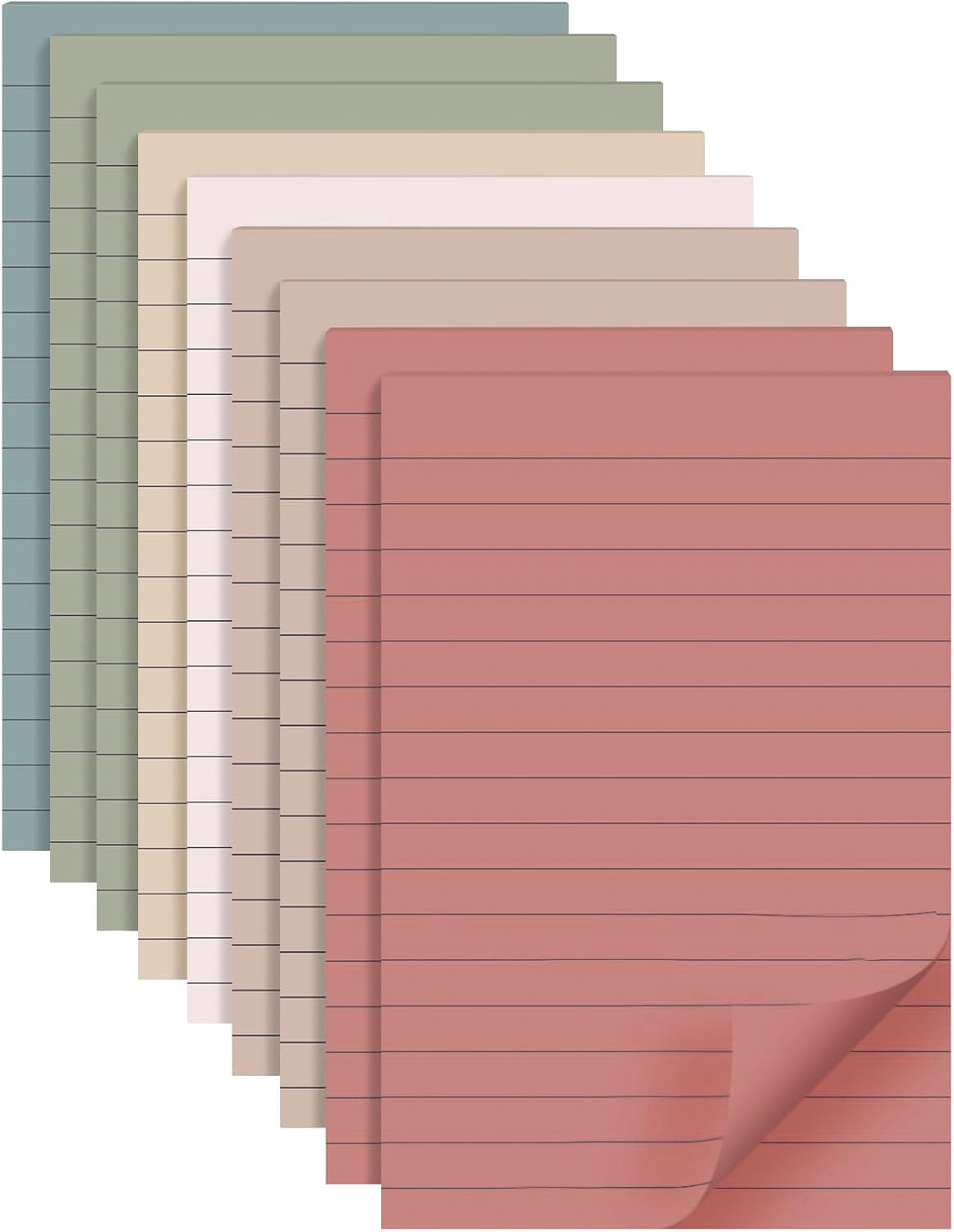 9 Pads Lined Sticky Notes 4x6 inch Post, Yellow, Clean Removal, Self-Stick Pads, Large Sticky Notes Easily Used for Home, Office, School, 40 Sheets/Pad