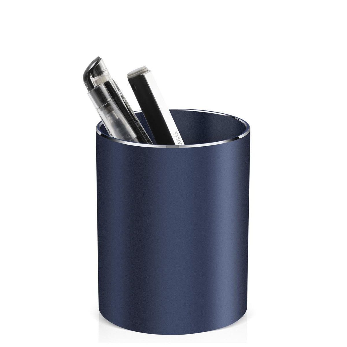 Pen holder, aluminum alloy waterproof pen holder, desktop simple and modern minimalist, multifunctional office supplies for families, kids and schools