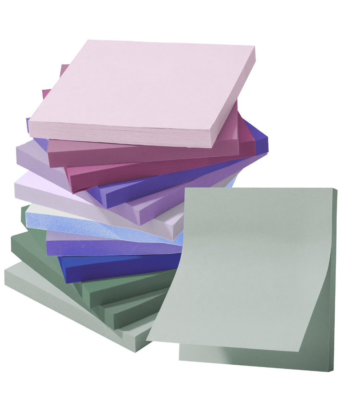 Mr. Pen- Sticky Notes, 3"x3", 12 Pads, 720 Sheets, Morandi Colors