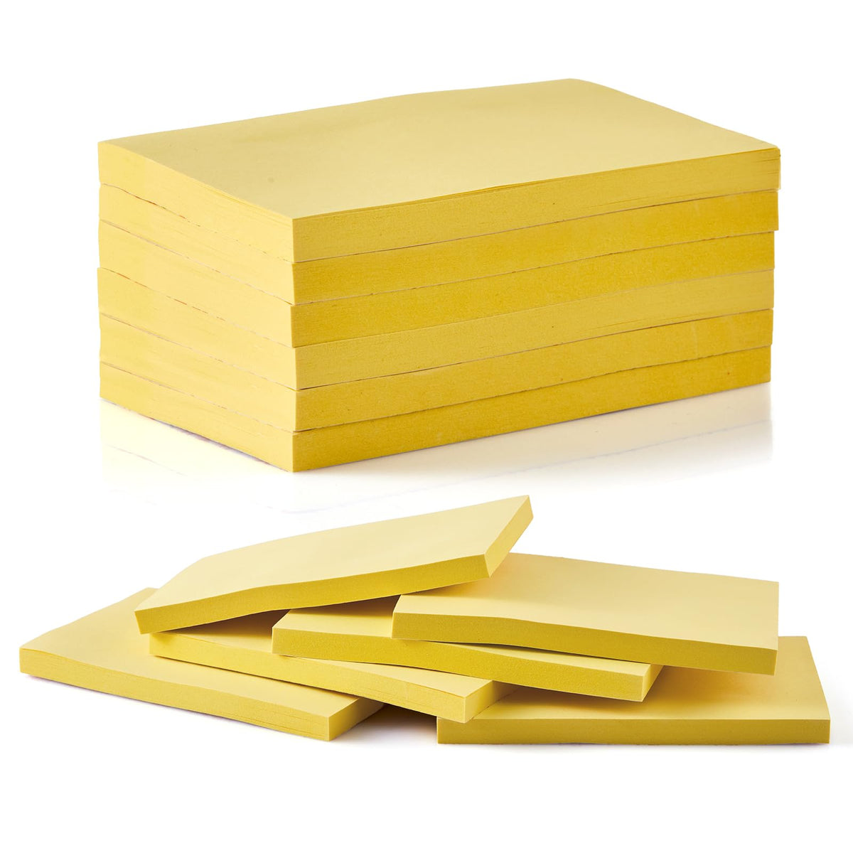 480 Sheets 3 in x 5 in Large Sticky Notes, 76 x 127 mm 6 Pads Assorted Self-Stick Pads for Notebook,Office,School and Home,80 Sheets/Pad (6 Pads Brillant)