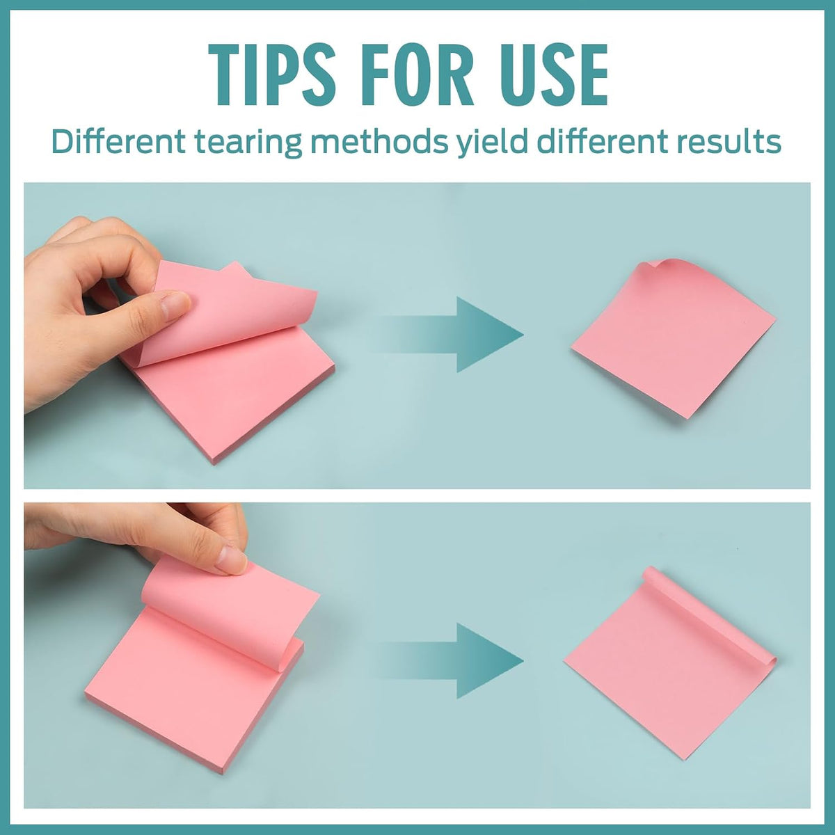 Sticky Notes 3x3 Small Self-Stick Pads, 48 Pads in 6 Pastel Colors