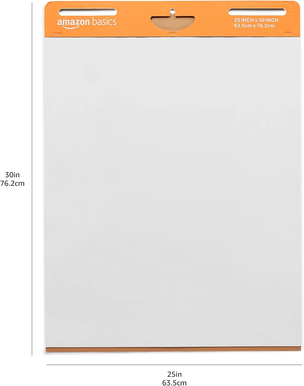 Amazon Basics Sticky Easel Pads for Presentations, Whiteboard-Compatible, 25 x 30 Inch, Rectangular, White, 4-Pack