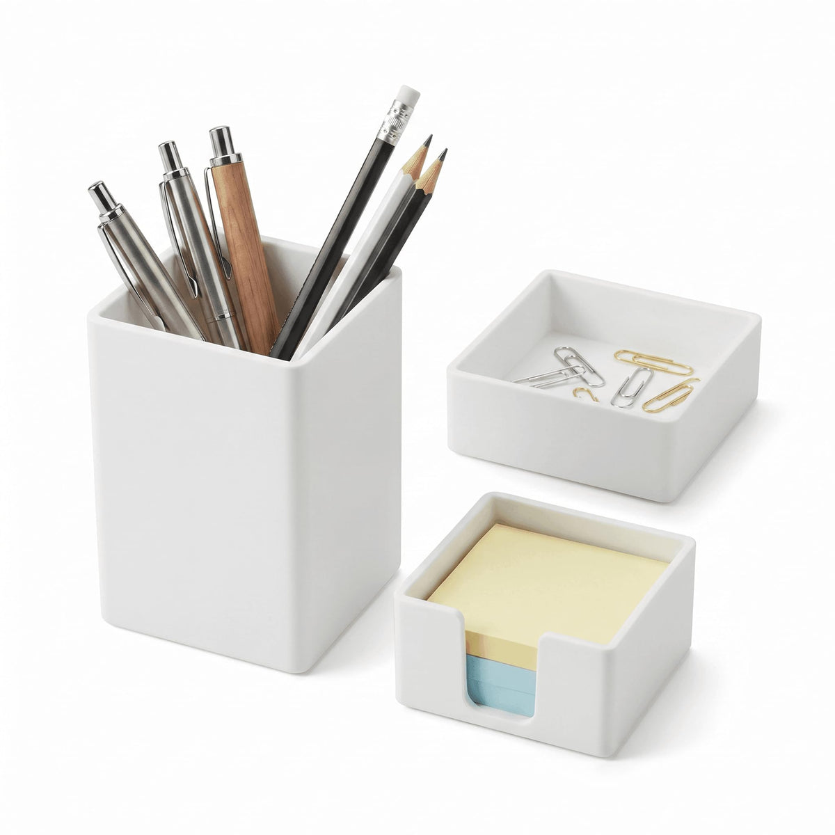 Silicone Pen Holder 3-Piece Set, Black