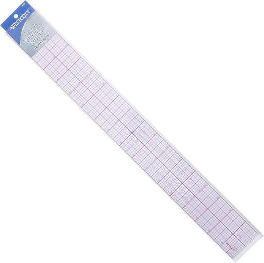 Westcott B-85 18" 8Ths Graph Beveled Ruler