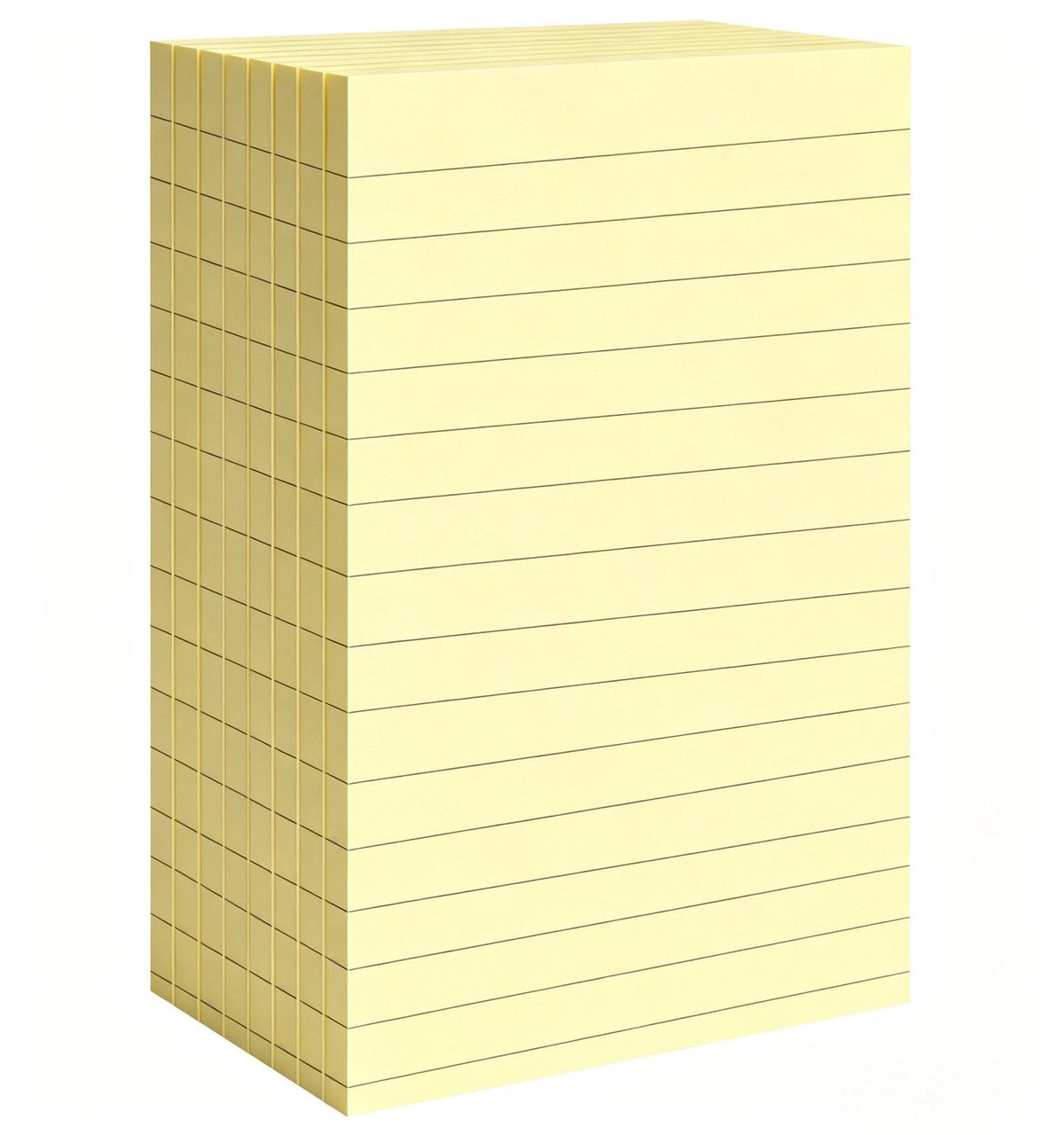 12 Pads Sticky Notes Large, 3 x 5'' Self-Stick Note Pads Recyclable,100 Sheets/Pad Super Sticking Power 76x127mm,1200 Sheets Clean Removal Notepads, Easy to Post for Note Taking,to Do Lists(Yellow)