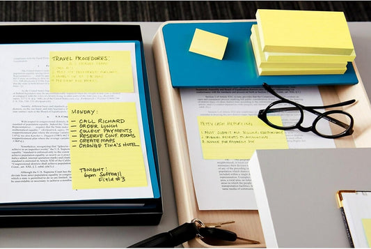 Post-it Notes, 4 x 6 in, Beachside Café Collection, 5 Lined Pads