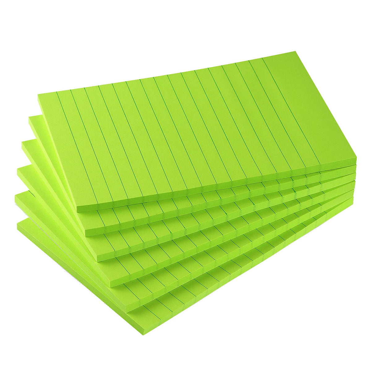 Early Buy Lined Sticky Notes 4x6 in, 6 Pads, 45 Sheets/Pad, Yellow