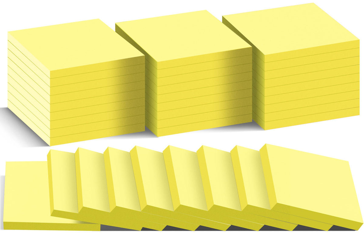 (36 Pads) Sticky Notes 3 x 3 in Post, 9 Bright Colors Self-Stick Pads