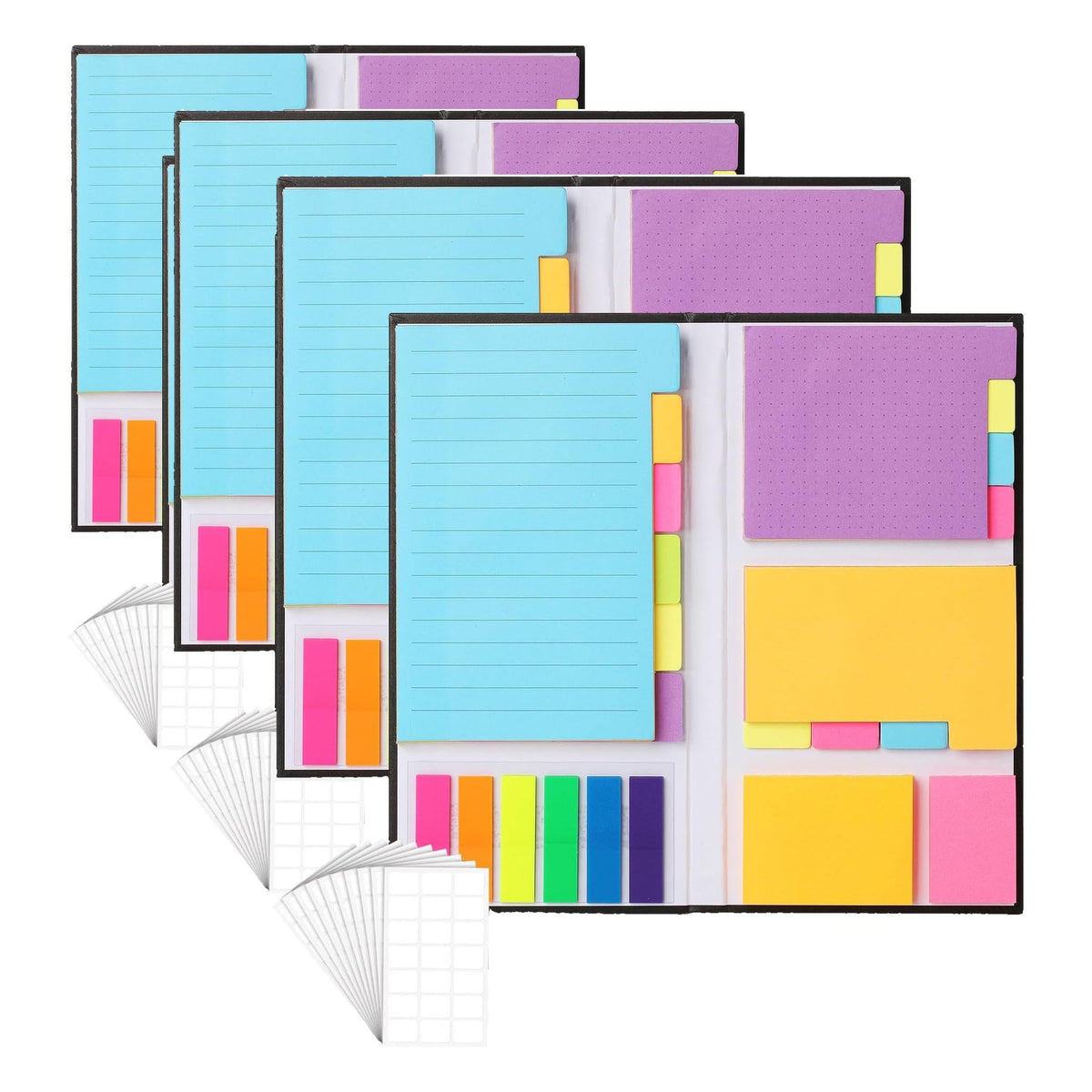 Mr. Pen- Sticky Notes Set, 410 Pack, Ruled, Dotted & Blank Notes