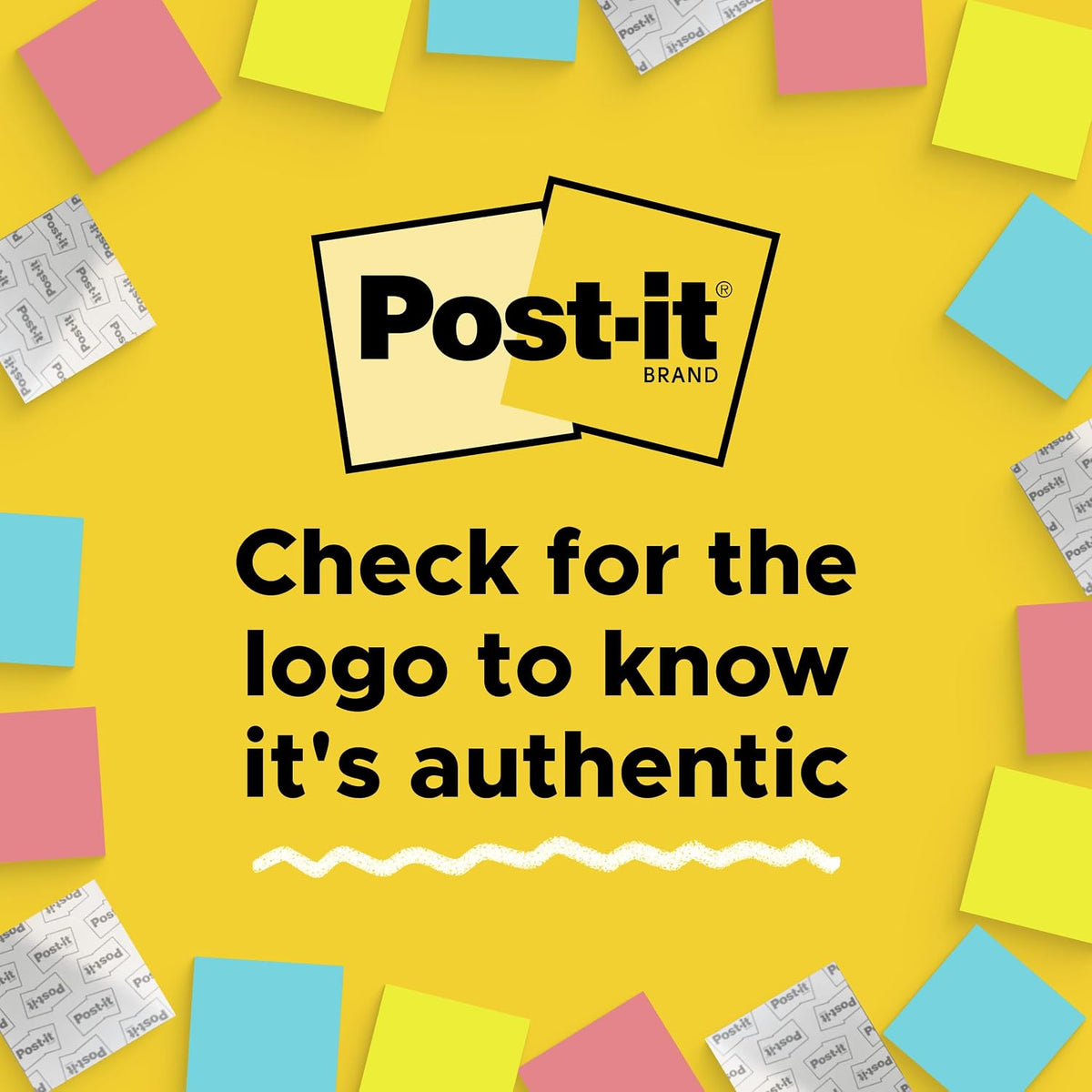 Post-it Notes, 3 x 3 in, The Iconic Canary Yellow Note, 24 Pads