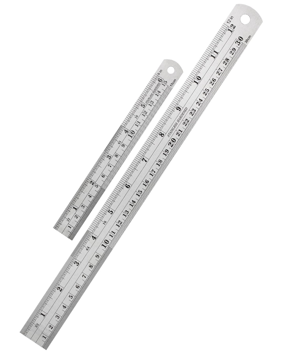 Mr. Pen- Metal Straight Edge Ruler, 2 Pack, 15 Inch