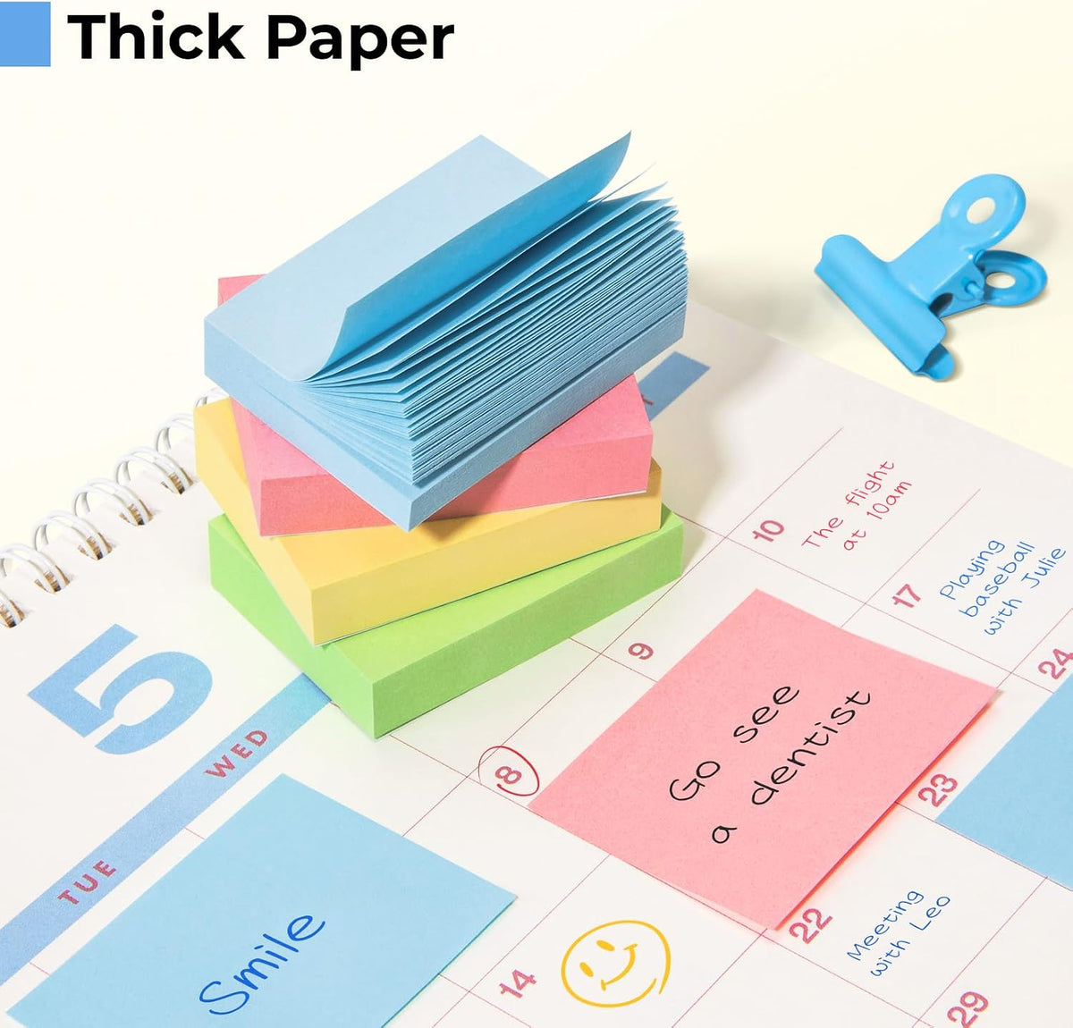 Small Sticky Notes 1.5x2 in, 50 Pads, 100 Sheets/Pad, 4 Pastel Colors