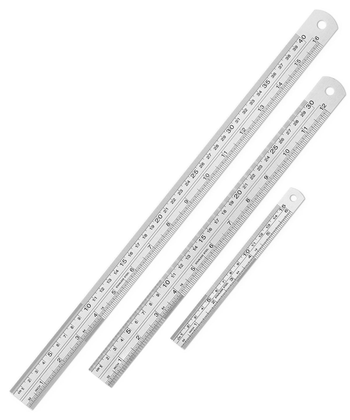 Mr. Pen- Metal Straight Edge Ruler, 4 pcs, 6", 8", 12", 14"
