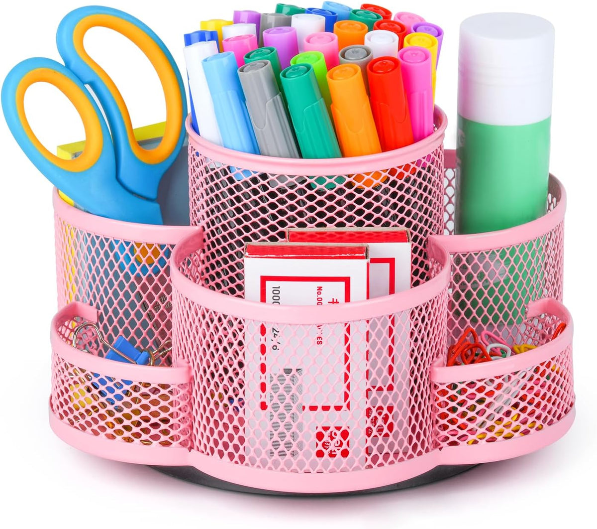 Topwey 360 Rotating Pencil/Pen Holder for Desk in Black
