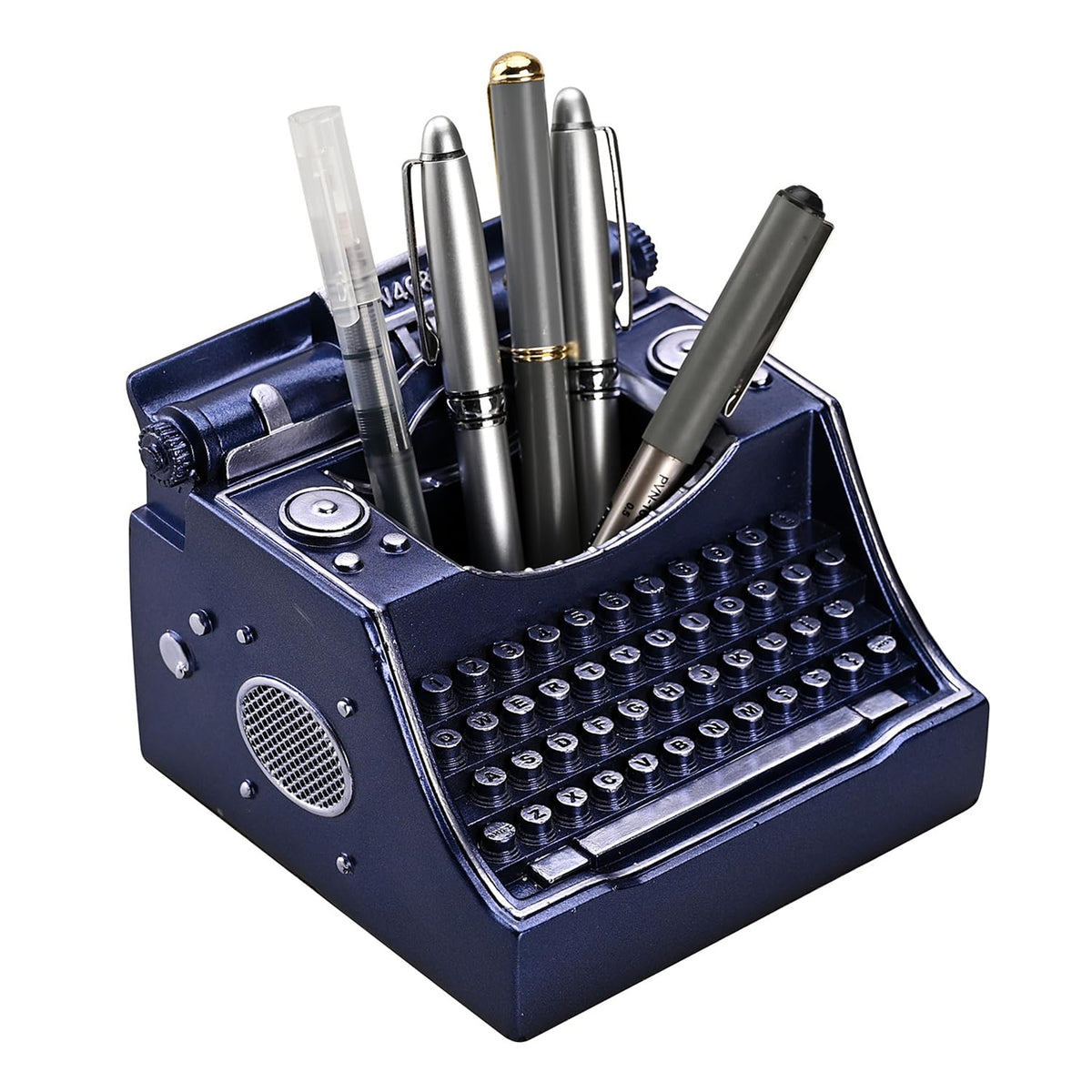 Retro Typewriter Pen Holder Desk Organizers for Writer's Iron