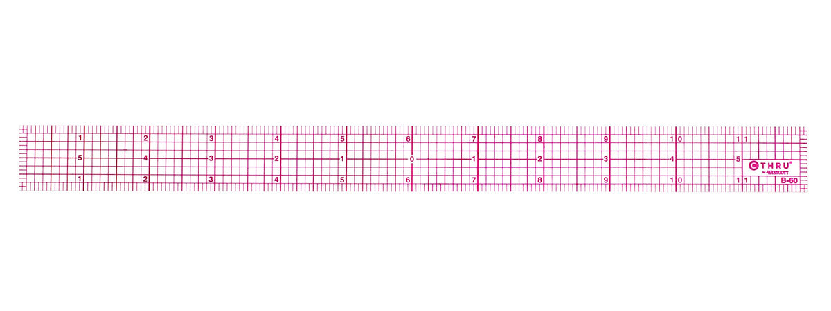 Westcott B-70 8ths Graph Beveled Ruler, 12 in