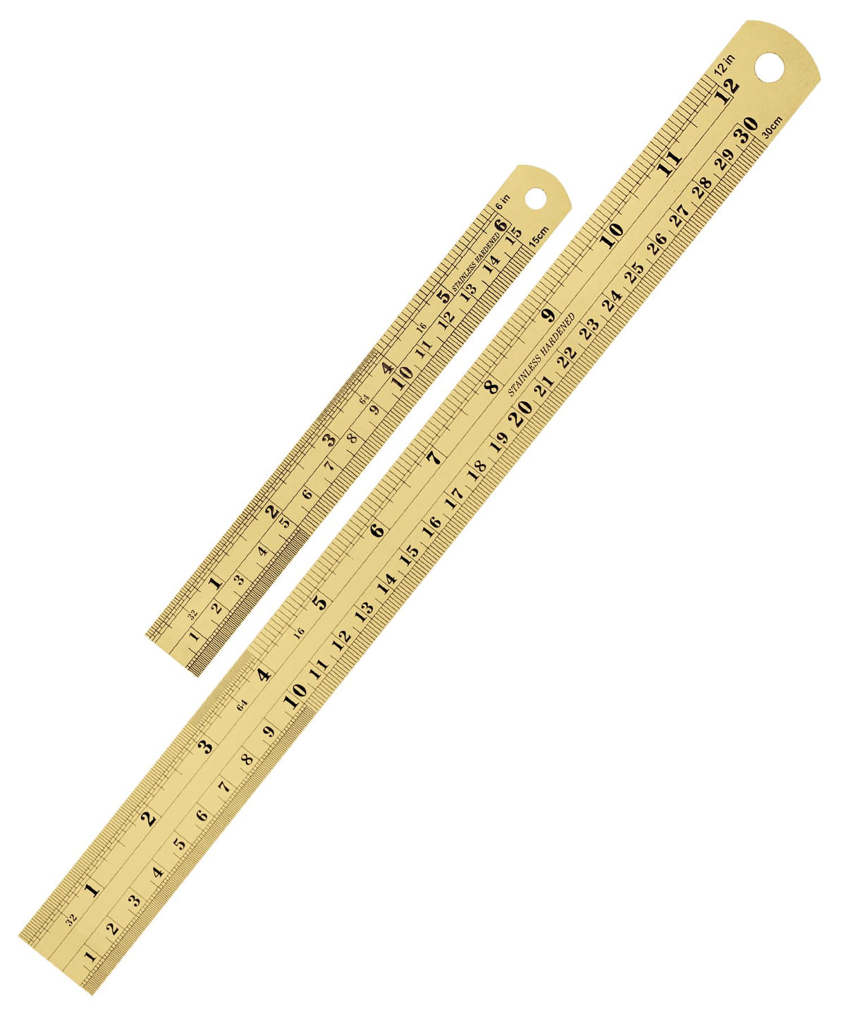 Mr. Pen- Metal Straight Edge Ruler, 2 Pack, 15 Inch