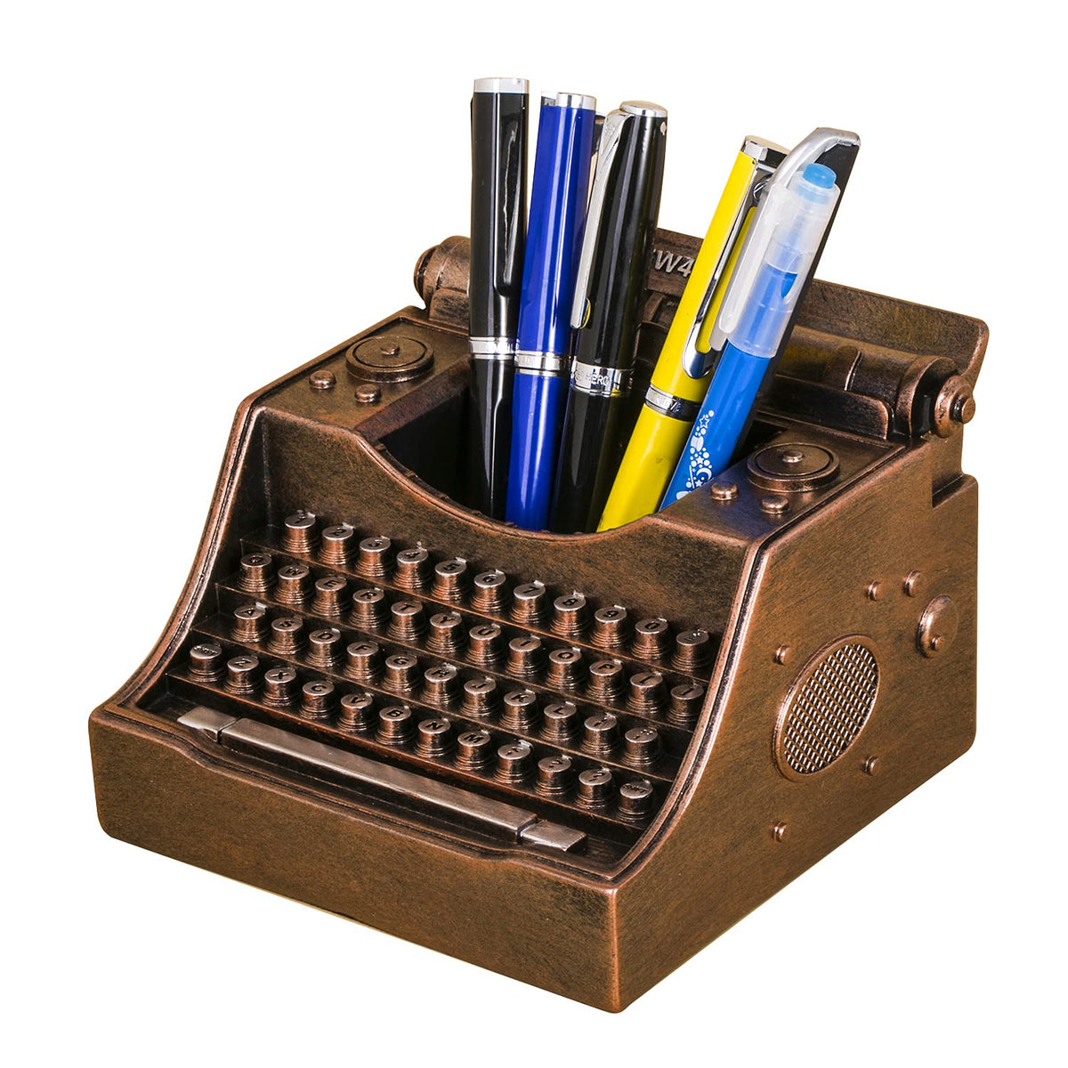 Retro Typewriter Pen Holder Desk Organizers for Writer's Iron