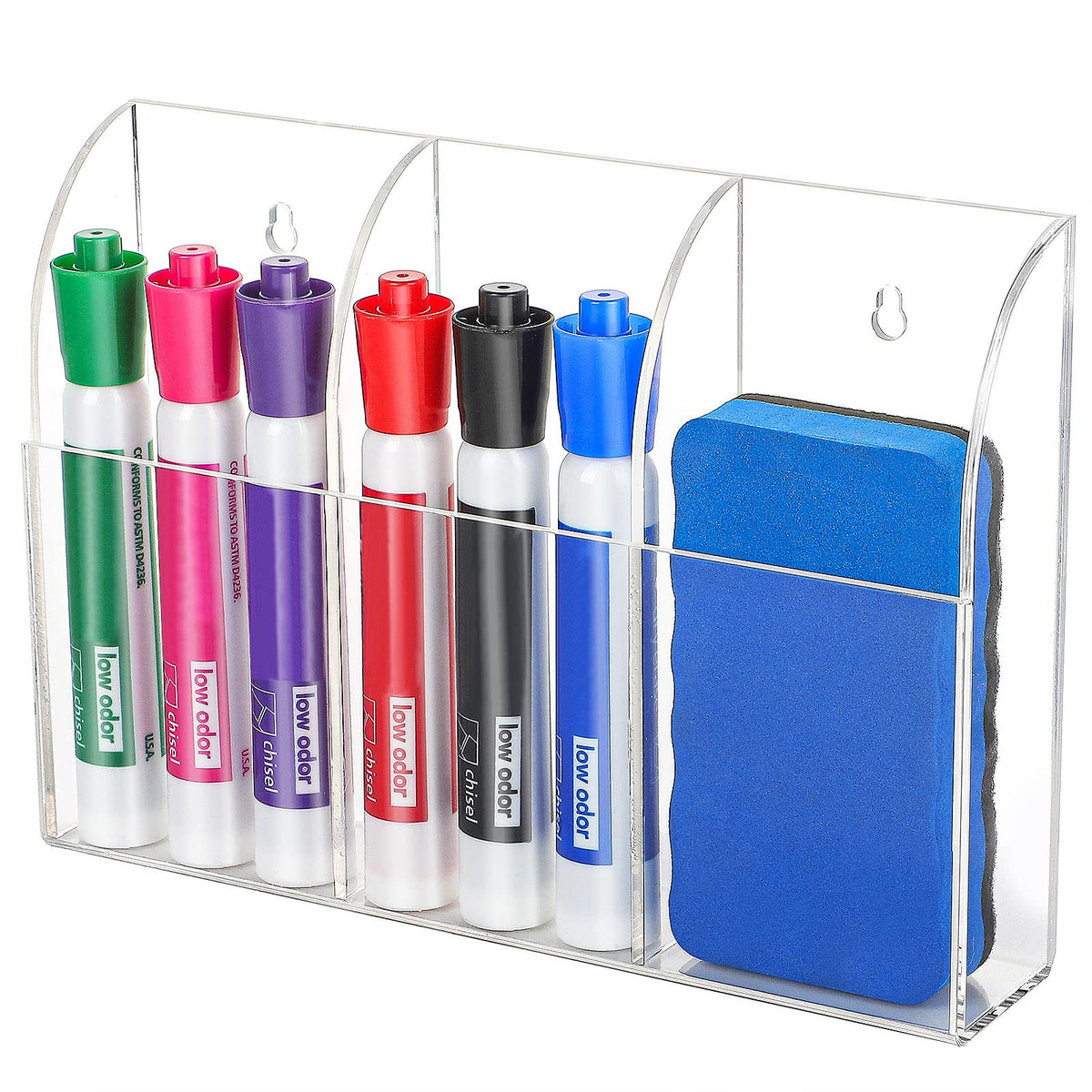 MaxGear Pen Holder for Desk 3 Pack,Mesh Metal, Non-Slip EVA Pad, 3.7’’ Tall