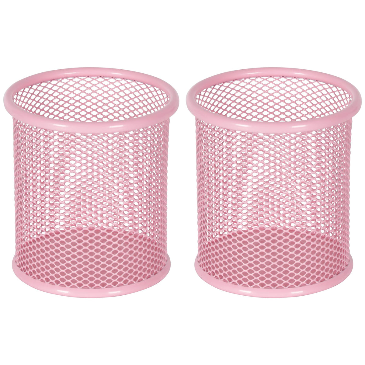 EasyPAG Pencil Holder for Desk, 2 Pack Metal Pen Organizer, Mesh Pencil Cup Organizer for Home, Office, Classroom, School, Black