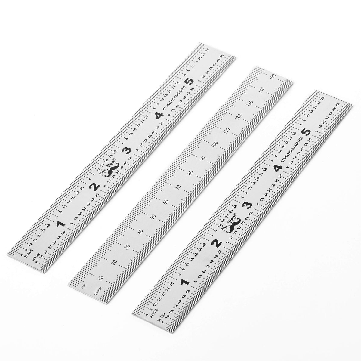 Mr. Pen- Machinist Ruler, 4 Pack, (6, 8, 12, 14 Inch)