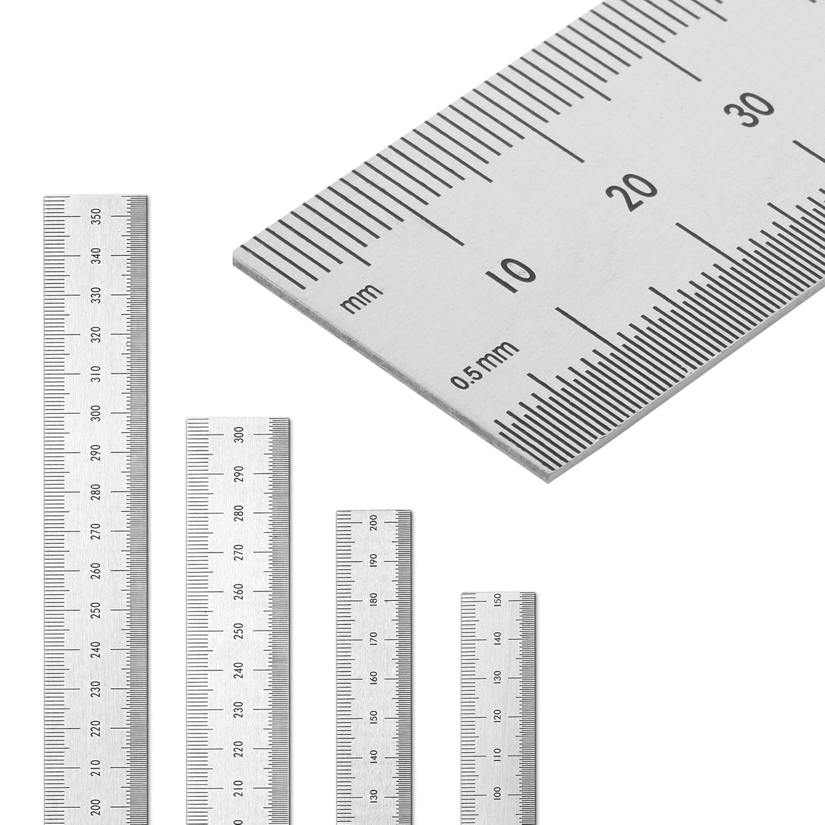 Mr. Pen- Machinist Ruler, 4 Pack, (6, 8, 12, 14 Inch)